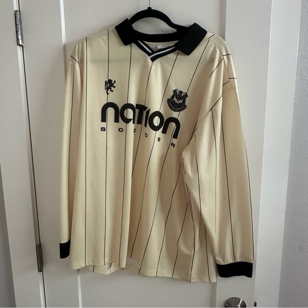 Topshop Vintage Nation Soccer Jersey - Yellow and Black